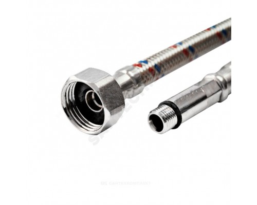 Подводка гибкая д/смес нерж М10-Н1/2" L=2м нж/г пара VALFEX S/S M10*18-F1/2"