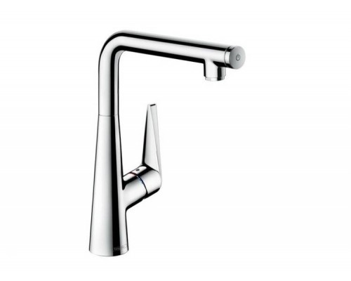 Смеситель для кухни, Hansgrohe, Talis Select M51, цвет-сталь