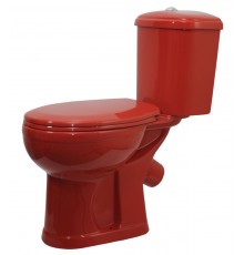 47360110402 Унитаз-компактДора-Антивсплескгоризонтальный выпуск, красный (47360110402) 47360110402