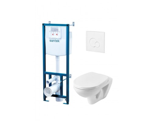 1.WH30.2.464 БОРЕАЛЬ ПЭК (подвес. унитаз с сиденьем soft close, инсталляция, панель бел. цвета) 1.WH30.2.464