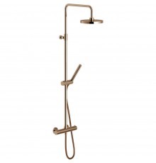 VE125030/50RCP VELIS термостатическая душевая система, верхний душ 20 см, красное золото VE125030/50RCP