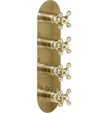 GRC5104BR GRAZIA термастатический смеситель на 4 потребителя (внешняя часть), бронза GRC5104BR