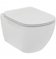 T536001 TESI Подвесной безободковый унитаз с технологией RimLS+ (крышка в комплекте) T536001