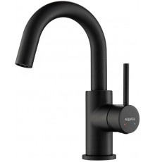 AQ1307MB ЕВРОПА смеситель для раковины, без донного клапана, матовый черный AQ1307MB