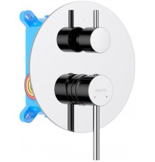 AQ1346CR ЕВРОПА смеситель для ванны 2 режима (внешняя и скрытая часть) AQ1346CR