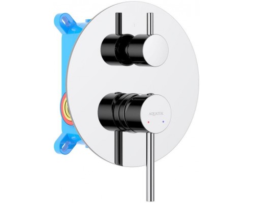AQ1346CR ЕВРОПА смеситель для ванны 2 режима (внешняя и скрытая часть) AQ1346CR