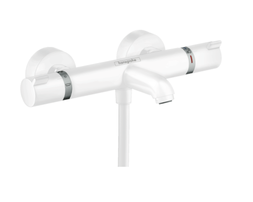 Смеситель для ванны и душа, Hansgrohe, Ecostat Comfort, цвет-белый матовый