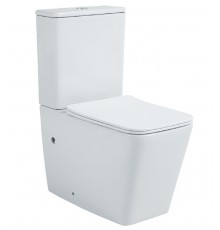 AQ1263N-00 ЛИБРА New Унитаз напольный безободковый с бачком 630390825мм, горизонтальный выпуск, тонкое сиденье с механизмом плавного закрывания, кре AQ1263N-00
