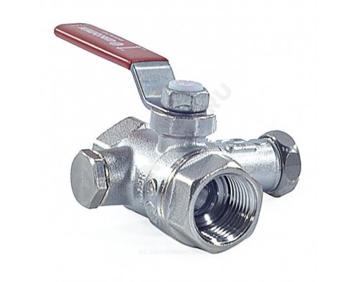 Кран шар лат спуск R250DS Ду25 Ру35 м/м рыч Giacomini R250SX005
