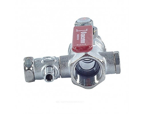Кран шар лат спуск R250DS Ду25 Ру35 м/м рыч Giacomini R250SX005
