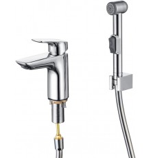 AQ1012CR ВЕГА смеситель для раковины 97 с гигиеническим ручным душем AQ1012CR