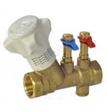 Клапан баланс лат R206B Ду15 Ру25 м/м Kvs2.7 нип Giacomini R206BY003