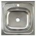 Мойка нерж AISI 430 накладн 500х500 0,6мм б/сиф 1 1/2 TRIO 50х50