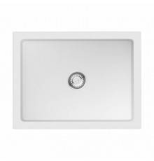 Мойка, OMOIKIRI, Mikura, шгв 610-460-254, отверстия для смесителя-отсутствуют, цвет-белый