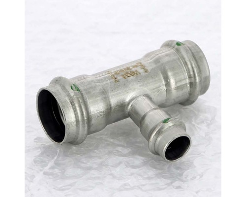 Тройник пресс нержавеющая сталь Sanpress Inox VIEGA 28х15х28 Тройник пресс нержавеющая сталь Sanpress Inox VIEGA 28х15х28