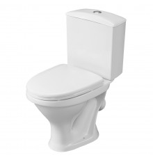 1P2018S0000BF Унитаз-компакт Вест белый, сидение полипропилен (арт. 188018S0020B0), кос выпуск 1.P201.8.S00.00B.F