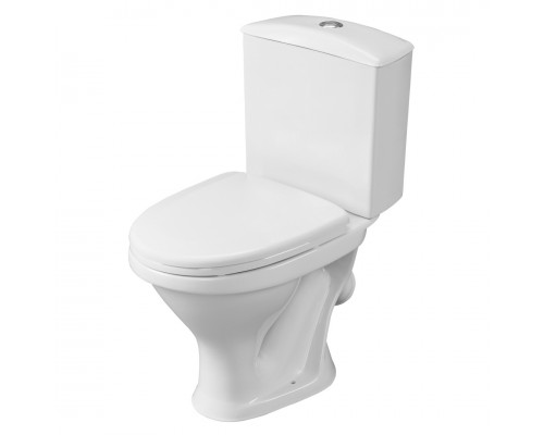 1P2018S0000BF Унитаз-компакт Вест белый, сидение полипропилен (арт. 188018S0020B0), кос выпуск 1.P201.8.S00.00B.F