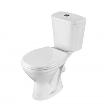 1P2155S0000BF Унитаз-компакт Pro белый, сидение полипропилен (арт. 188055S0020B0), гор вып 1.P215.5.S00.00B.F