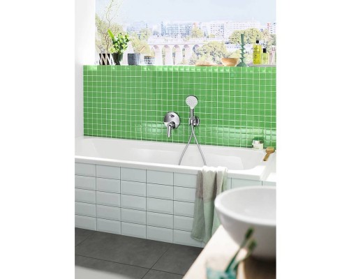 Шланговое подсоединение HansGrohe HG FixFit S с держателем хром