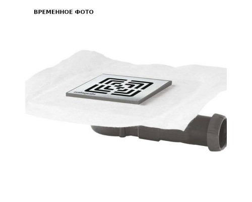 Трап 115 х 115 мм Венеция Mini Slim с г/и полотном и сухим затвором, высота 4 см, выход 40 мм