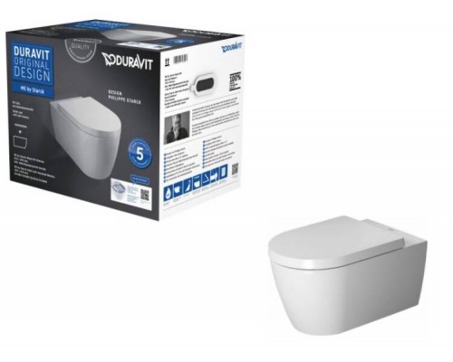 Унитаз, Duravit, ME by Starck, подвесной, шгв 370-570-355, цвет-белый Унитаз, Duravit, ME by Starck, подвесной, шгв 370-570-355, цвет-белый