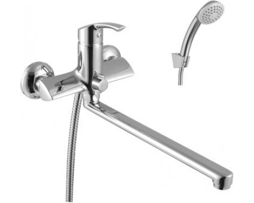 LM1151Cplus STRIKEСмеситель универсальный с плоским изливом 300 мм, с аксессуарами, хром LM1151C