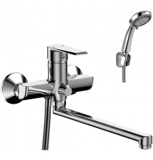 RS28-33 Смеситель одноручный (35 мм) для ванны с плоским изливом 350мм, хром RS28-33