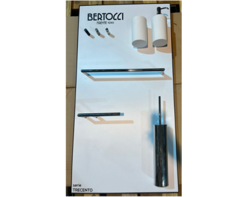 Экспозиционная панель, Bertocci, Trecento, 500-900 мм, с аксессуарами, цвет белый матовый
