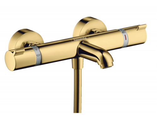Смеситель для ванны и душа, Hansgrohe, Ecostat Comfort, цвет-полированное золото