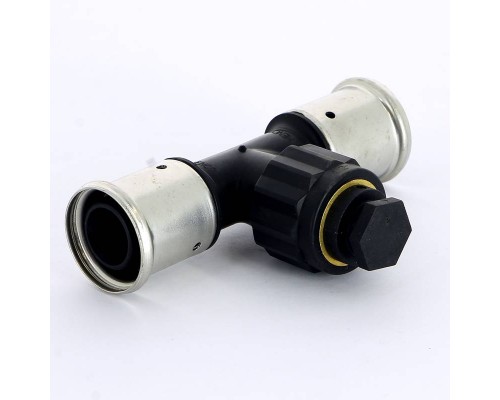 Тройник пресс-В PVDF HENCO 20x3/4"x20
