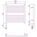 Сунержа Модус 3.0 Полотенцесушитель электрический 50x50h, лев., цвет: мат. черный 31-5700-5050
