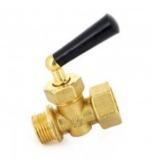 Кран трехходовой WATTS Ind НВ 1/2" для манометра RM15MZ ручка черная