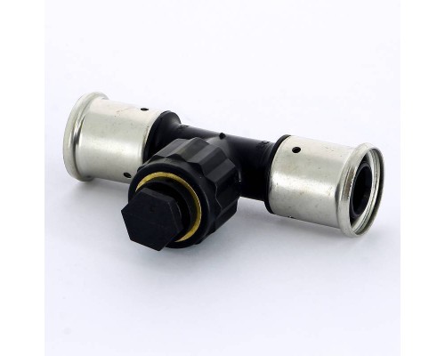 Тройник пресс-В PVDF HENCO 20x3/4"x20