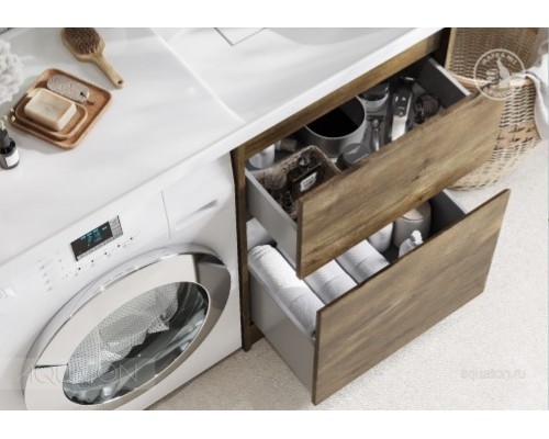 1A2669K1LHDR0 Набор: 1A266901LHDR0 Тумба под раковину Лондри 60 Дуб рустикальный (рак.1A72243KLH010, 1A72843KLH01L заказывается ОТДЕЛЬНО!) 1A2669K1LHDR0