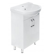 РОНДО 56 Тумба напольная 520х820х298, бел (подходит умывальник мебельный Рондо 56) RNDSACW56013F1