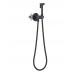 AQ1023MB БЕТТА комплект для гигиенического душа Select встроенный (смеситель + гигиеническая лейка + шланг), матовый черный AQ1023MB