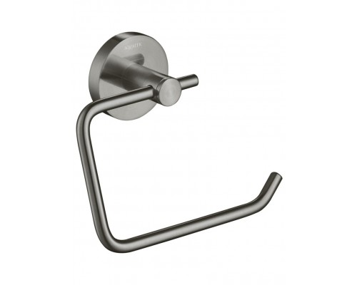 AQ4118BGM ЕВРОПА бумагодержатель квадратный, оружейная сталь (шлиф. черный хром) AQ4118BGM