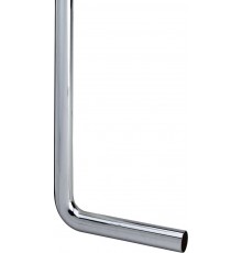 127930 Отводное колено 90° 32 х 130 х 250 мм, бeз oтбopтoвaннoй кpoмки, для бyтылoчных cифoнов, модель 5792-111, латунь хром 127930