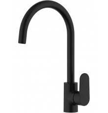 AQ1882MB НИКА смеситель для кухни (полукруглый излив), матовый черный AQ1882MB
