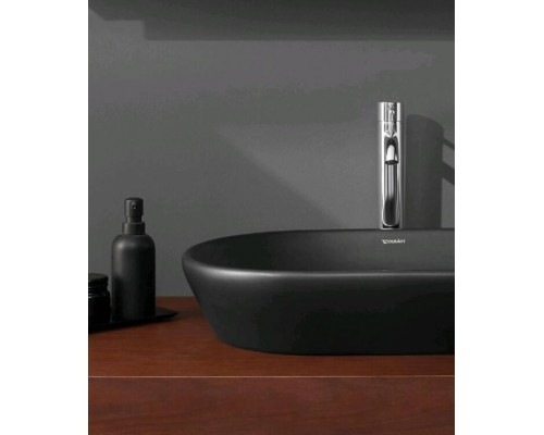 Раковина, Duravit, D-Neo, шгв 400-400-120, отверстия для смесителя-отсутствуют, цвет-антрацит матовый
