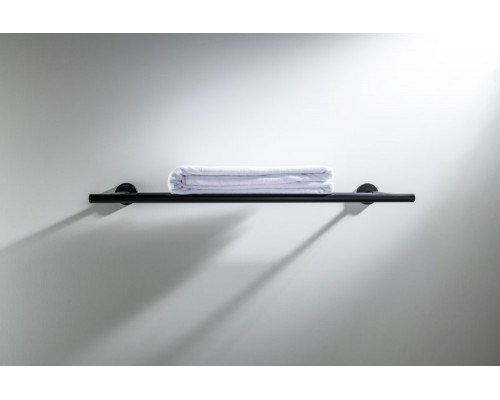 AQ4222MB ОБЕРОН полка для полотенец, матовый черный AQ4222MB