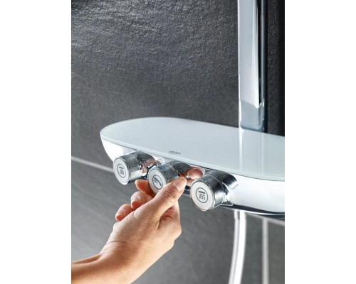 26250000 Rainshower SmartControl 360 DUO Душевая система с термостатическим смесителем для настенного монтажа, 3 режима верхнего душа, хром 26250000