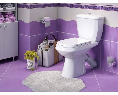 43301110202 Унитаз-компактЭлиссаСтандарт, нижний/боковой подвод воды, косой выпуск(старый арт. 43301130202) 43301110202