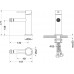 AQ1318CR ЕВРОПА смеситель для биде AQ1318CR