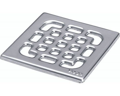 557119 Трап с изоляц. фланцем, гидрозатвором, 0,6 л/сек, решеткой из нерж. 100х100мм, шарнирн. отводом, пласт/серый, модель 4935.1 557119