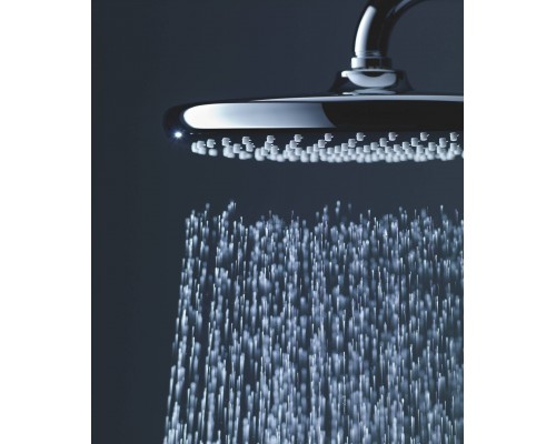 26666000 Tempesta 250 Верхний душ, круглый (низ-хром, верх-белый), хром 26666000