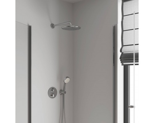 26666000 Tempesta 250 Верхний душ, круглый (низ-хром, верх-белый), хром 26666000