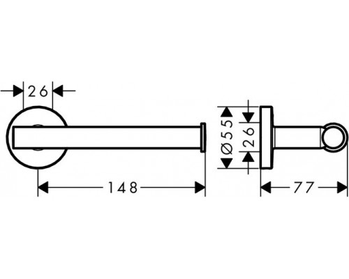 41726000 HG Logis Universal бумагодержатель 41726000