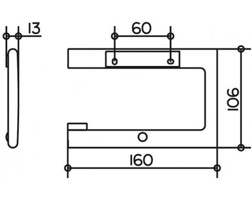 11562010000 EDITION 400 Держатель туалетной бумаги, хром 11562010000