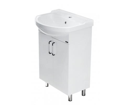 РОНДО 56 Тумба напольная 520х820х298, бел (подходит умывальник мебельный Рондо 56) RNDSACW56013F1